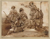 L 102
<br/>
Groepje musicerende herders
<br/>
<em>Lorrain, Claude (1604/5-1682)</em>